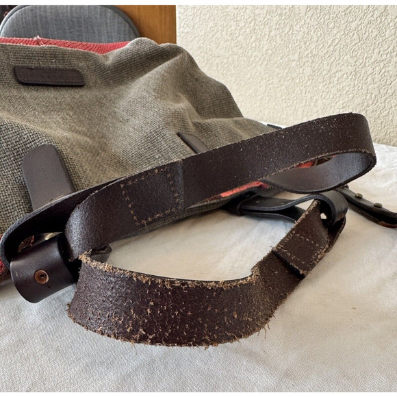 Liebeskind Berline Wool Gray Woven Large Handbag Purse Shoulderbag Leather - Picture 13 of 15